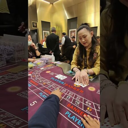 $1000 MAX BET: HILARIOUS BACCARAT TABLE GAMBLE! #baccarat #gambling #comedy #casino