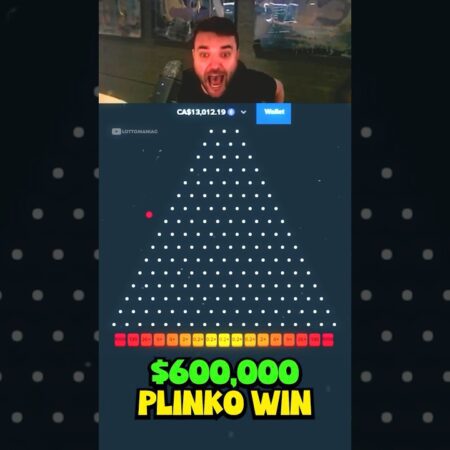 Unbelievable $600,000 Plinko Win! 🤑 #Plinko #Gambling #Casino #Stake #Shorts