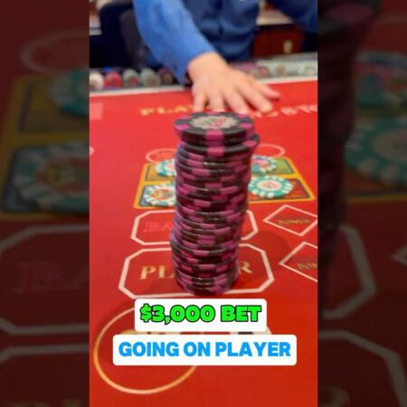 $3,000 Baccarat Player Hits Jackpot Live – Casino Action!