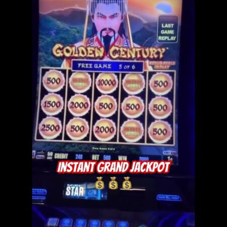 $5 Bet Leads to Grand Jackpot Win! #casino #trending #slotsmachine #slot #jackpot #slots #dragonlink