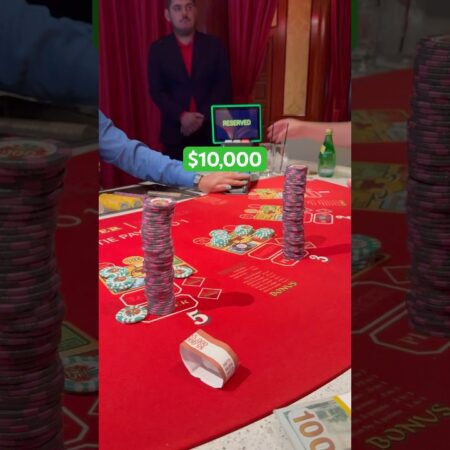 $10,000 Baccarat Hand: Epic Moments with the Boys!