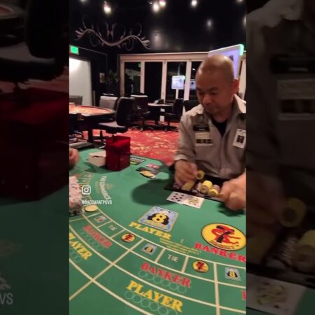 High Stakes Baccarat: Guy Wagers $10K in a Thrilling Casino Gamble!
