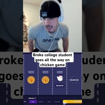 College student goes all the way on chicken game #streamer #casino #onlinecasino #collegestudent-“College Student Goes All In on Chicken Game: Thrilling Online Casino Experience”