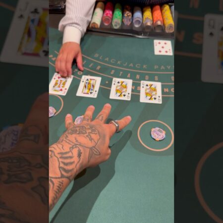 I just split 4 tens at the blackjack table.. #casino #gamble #roulette #blackjack #slots #funny-“Just Split 4 Tens at the Blackjack Table: Hilarious Casino Moments”