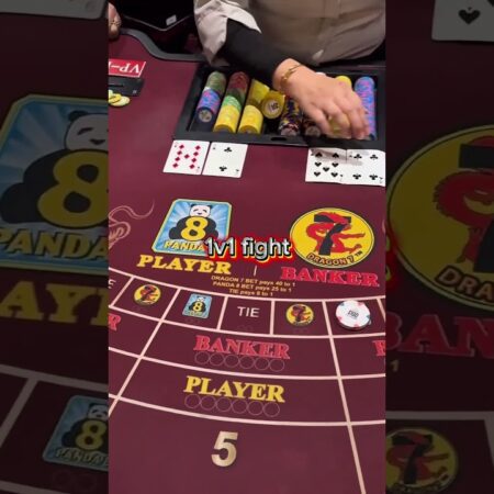 $1,000 baccarat hand!!!(dragon 40-1) #casino #gamble #baccarat #losangeles-“$1,000 Baccarat Hand: Win Big with Dragon 40-1 in Los Angeles Casino!”