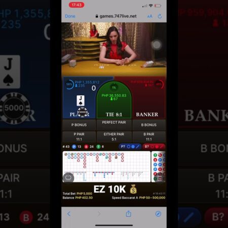 EZ 10K #shorts #baccarat #gambling  #online #onlinecasino #747 #747live #casino-“EZ 10K Baccarat Win: Top Online Casino Tips | #Shorts”