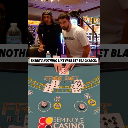 I just split and doubled… for FREE?! 😮 #casino #blackjack #freebet #gambling #comedy-“Double Your Bets for Free: Hilarious Blackjack Wins! #Casino #Gambling”