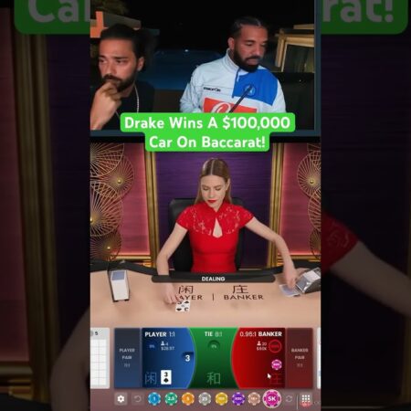 Drake Wins A $100,000 Car On Baccarat! #drake #baccarat #casino #maxwin #highlimit #bigwin #lasvegas-“Drake Wins $100,000 Car Playing Baccarat: Big Win in Las Vegas!”