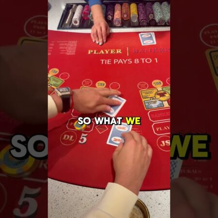 MONKEY ONE TIME! $6,000 BACCARAT FLIP! #comedy #casino #gambling #baccarat-“Monkey One Time: $6,000 Baccarat Flip Comedy at the Casino”