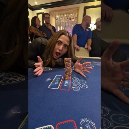 INSANE $20,000 Hand!! #vegas #casino #baccarat-“INSANE $20,000 Baccarat Hand at Vegas Casino!”