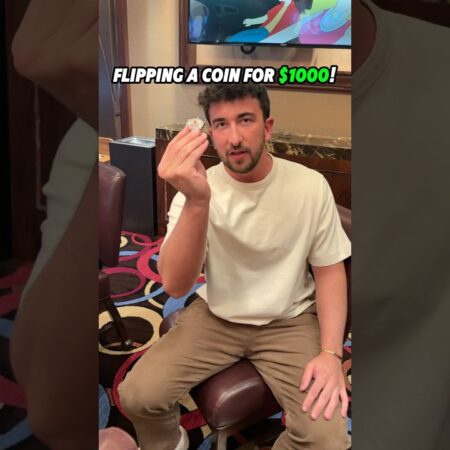 Player or Banker? Letting a Chip Decide for $1000! 👀 #casino #baccarat #blackjack #gambling #comedy-“Player vs. Banker: Letting a Chip Decide for $1000! 🎲 #Casino #Baccarat #Gambling”