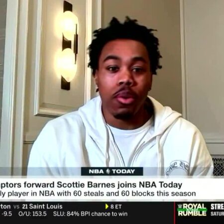 Scottie Barnes on DPOY: “I feel like I don’t really get the recognition that I deserve yet. I’m gonna keep being me. I feel like nothing’s really changed with the way I’m playing defensively out there on the floor but it just comes into more like once we start winning games which we’re doing now”-“Scottie Barnes on DPOY: Urging Recognition Amid Winning Streak”