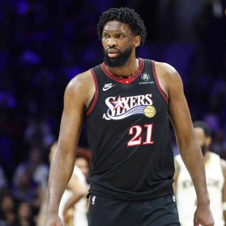 Joel Embiid to join Stephen Curry on bench for Warriors showdown-“Joel Embiid Joins Stephen Curry on Bench for Warriors Showdown”