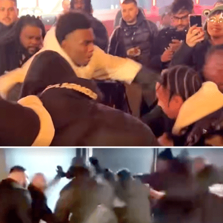 Brawls Break Out At Teofimo Lopez-Shakur Stevenson Weigh Ins, Wild Video-“Brawls Erupt at Teofimo Lopez-Shakur Stevenson Weigh-Ins: Must-Watch Video”