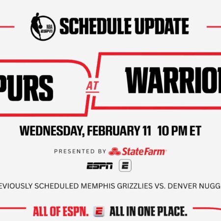 NBA has announced that the Spurs and Warriors game on Feb. 11 will now be televised by ESPN-“Spurs vs. Warriors Game on Feb. 11 to be Televised by ESPN”