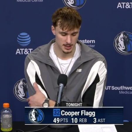 Cooper on Kon hitting his first three triples: “That’s not good. I played with him last year, and when he sees some easy ones go in to start the game, it’s never a good thing”-“Cooper on Kon’s First Triples: A Warning Signs for Opponents”