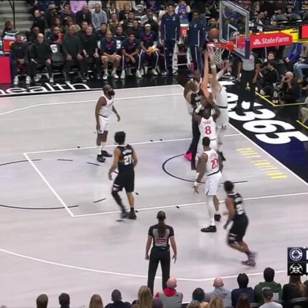 [Highlight] Nikola Jokić and Jamal Murray run the two-man game, resulting in Jokić’s putback for 2 points in his return from injury-Nikola Jokić and Jamal Murray Execute Perfect Two-Man Game for Jokić’s Putback in Injury Return