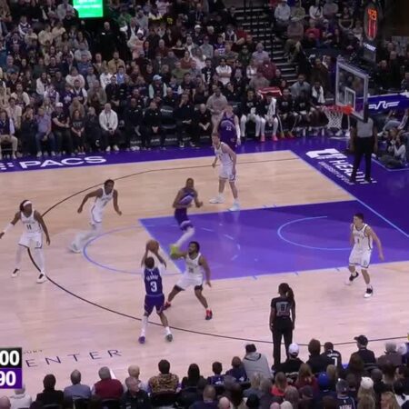 [Highlight] The laws of physics takes its time to decide if this Keyonte George three goes in-“Keyonte George’s Game-Changing Three: Physics at Play”