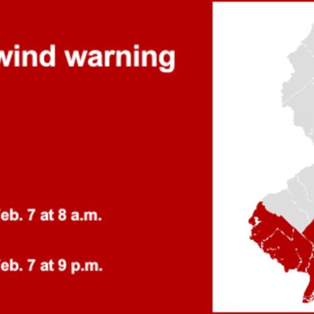 High wind warning issued for 6 N.J. counties for Saturday – gusts may reach 60 mph-“High Wind Warning: 6 N.J. Counties Face Gusts Up to 60 mph on Saturday”