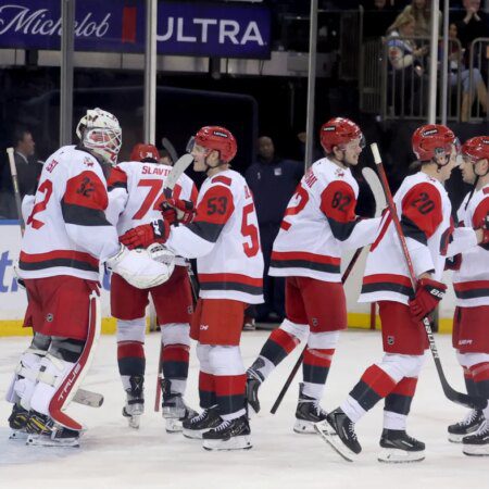 Hurricanes Bussi Records Shutout in Front of Family, Childhood Hero-“Hurricanes’ Bussi Records Shutout in Front of Family and Childhood Hero”