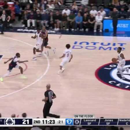 [Highlight] Keon Ellis forces the steal leading to the dunk by Mitchell-“Keon Ellis Forces Steal, Setting Up Dunk by Mitchell”