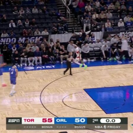 [Highlight] With 3 seconds left on the clock Scottie Barnes makes the tough touchdown pass to Ja’kobe Walter who in turn makes the tough layup-“Scottie Barnes’ Game-Winning Pass to Ja’kobe Walter: Last-Second Heroics”