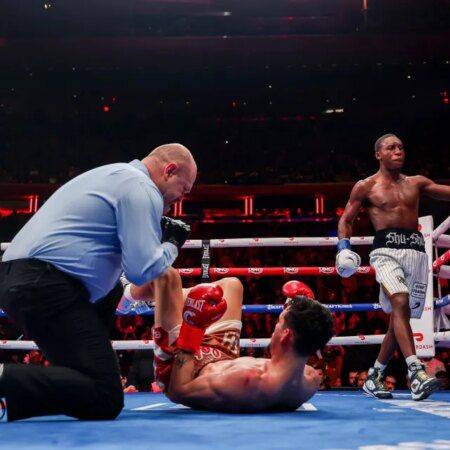 I almost retired from boxing, now I’m a world champion after brutal KO on Shakur Stevenson vs Teofimo Lopez undercard-“From Near Retirement to World Champion: Epic KO on Stevenson vs. Lopez Undercard”