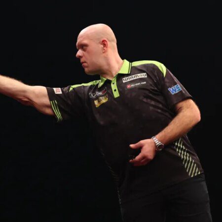 Broadcaster forced to apologise after Michael van Gerwen accidentally drops F-bomb live on TV-“Broadcaster Apologizes After Michael van Gerwen’s Live TV F-Bomb Incident”