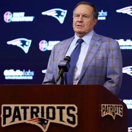 Roger Goodell ducks Bill Belichick Hall of Fame questions with Robert Kraft sitting in front row-“Roger Goodell Ducks Bill Belichick Hall of Fame Questions with Robert Kraft Front Row”