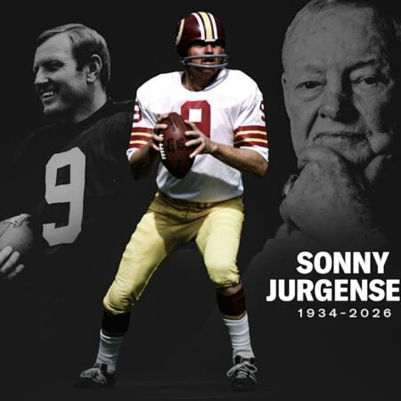 Hall of Fame quarterback Sonny Jurgensen passes away at 91 -“Sonny Jurgensen, Hall of Fame Quarterback, Passes Away at 91”