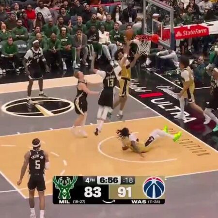 [Highlight] The Wizards score a basket-“Wizards Score Key Basket in Thrilling Game Highlight”