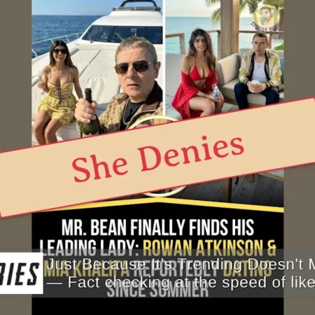 米婭·哈利法 (Mia Khalifa) 並未與出演《憨豆先生》的演員羅溫·阿特金森 (Rowan Atkinson) 約會——哈利法否認傳言