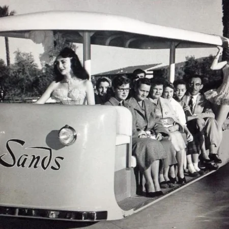 VEGAS MYTHS RE-BUSTED: The Sands’ Showgirl Tram-“VEGAS MYTHS RE-BUSTED: Uncovering the Truth About the Sands’ Showgirl Tram”